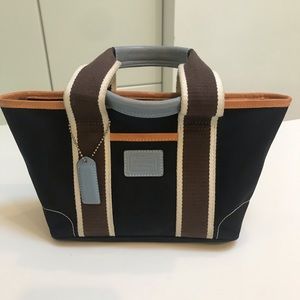 Coach mini small nylon tote bag